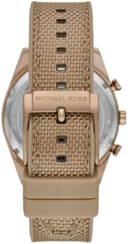 Shop Authentic Michael Kors Warren Chronograph Beige Dial Beige Nylon Strap Watch for Men - MK9145 - Luxxuri