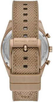  Shop Authentic Michael Kors Warren Chronograph Beige Dial Beige Nylon Strap Watch for Men - MK9145 - Luxxuri
