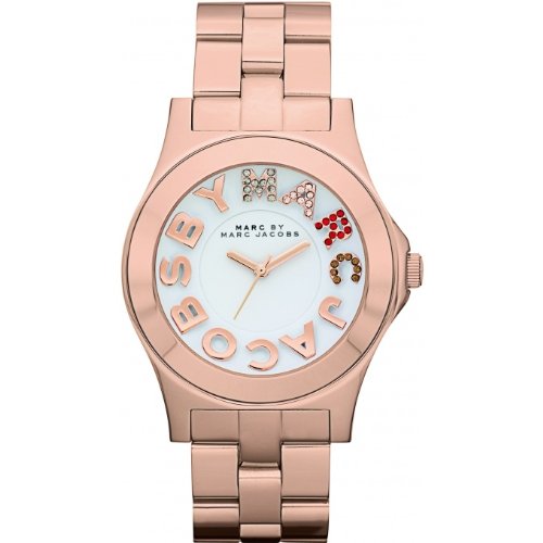  Shop Authentic Marc Jacobs Rivera White Dial Rose Gold Steel Strap Watch for Women - MBM3138 - Luxxuri