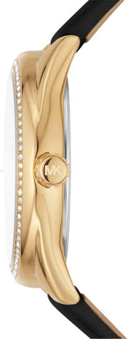  Shop Authentic Michael Kors Janelle Quartz Black Dial Black Rubber Strap Watch For Women - MK7313 - Luxxuri