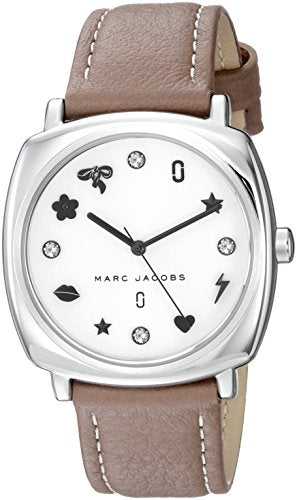  Shop Authentic Marc Jacobs Mandy Silver Dial Brown Leather Strap Watch for Women - MJ1563 - Luxxuri