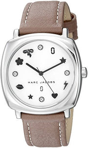  Shop Authentic Marc Jacobs Mandy Silver Dial Brown Leather Strap Watch for Women - MJ1563 - Luxxuri