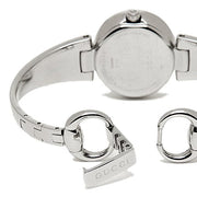  Shop Authentic Gucci Guccissima Quartz Silver Dial Silver Steel Strap Watch For Women - YA134502 - Luxxuri