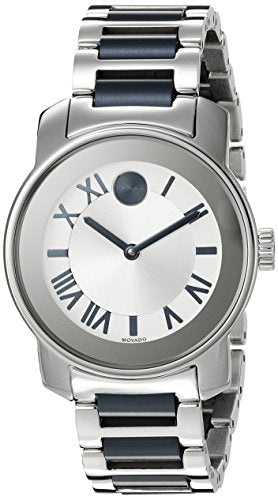  Shop Authentic Movado Bold Silver Dial Two Tone Steel Strap Watch For Women - 3600354 - Luxxuri