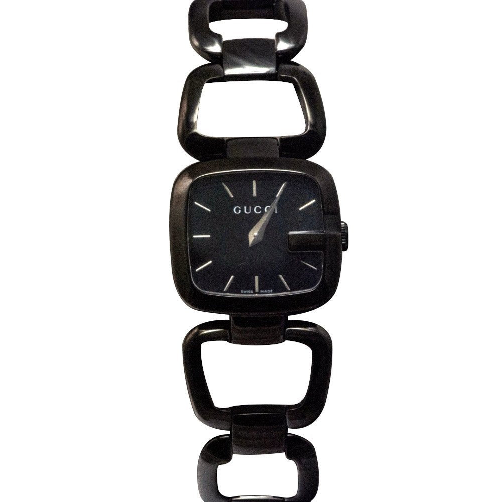  Shop Authentic Gucci G Ladies Quartz 125 G Series Black Dial Bracelet Watch For Women - YA125504 - Luxxuri