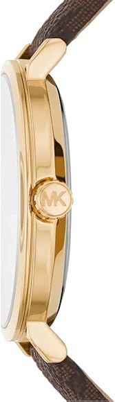  Shop Authentic Michael Kors Addyson Three-Hand Silver Dial Brown Leather Strap Watch for Women - MK2945 - Luxxuri