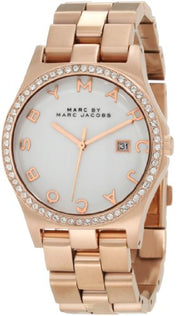  Shop Authentic Marc Jacobs Henry Diamonds White Dial Rose Gold Steel Strap Watch for Women - MBM3079 - Luxxuri