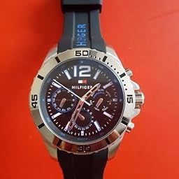  Shop Authentic Tommy Hilfiger Sport Multifunction Black Dial Black Rubber Strap Watch for Men - 1791143 - Luxxuri