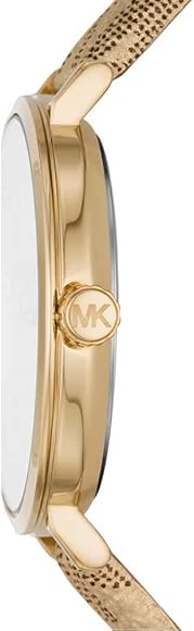  Shop Authentic Michael Kors Addyson Quartz Gold Dial Gold Leather Strap Watch for Women - MK2952 - Luxxuri
