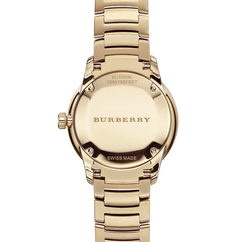  Shop Authentic Burberry The Classic Gold Dial Gold Steel Strap Watch for Men - BU10006 - Luxxuri