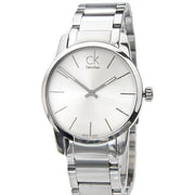  Shop Authentic Calvin Klein City Silver Dial Silver Steel Strap Watch for Women - K2G23126 - Luxxuri