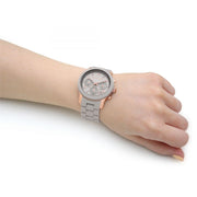  Shop Authentic Michael Kors Runway Chronograph Grey Dial Grey Silicone Strap Watch For Women - MK7386 - Luxxuri