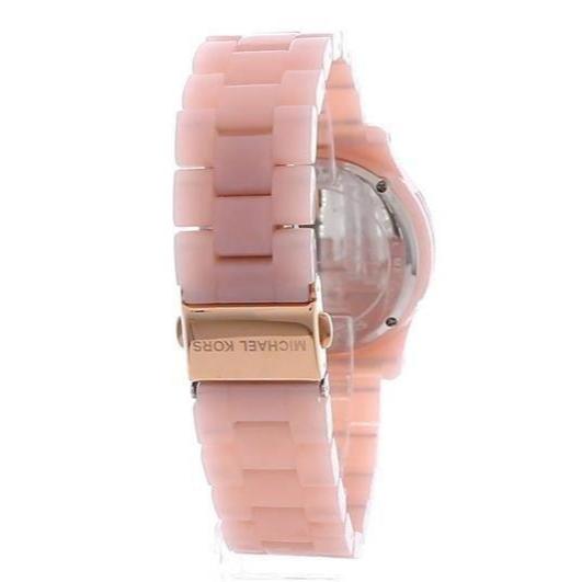  Shop Authentic Michael Kors Runway Chronograph White Dial Pink Steel Strap Watch for Women - MK7424 - Luxxuri