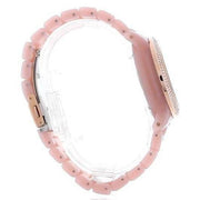 Shop Authentic Michael Kors Runway Chronograph White Dial Pink Steel Strap Watch for Women - MK7424 - Luxxuri