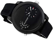  Shop Authentic Tommy Hilfiger Denim Black Dial Black Rubber Strap Watch for Men - 1791555 - Luxxuri