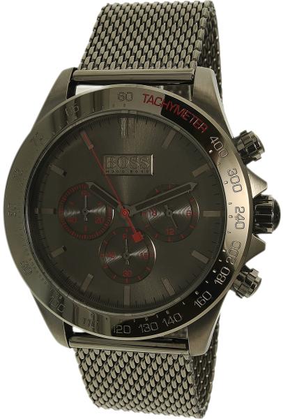  Shop Authentic Hugo Boss Ikon Grey Dial Grey Mesh Bracelet Watch for Men - 1513443 - Luxxuri