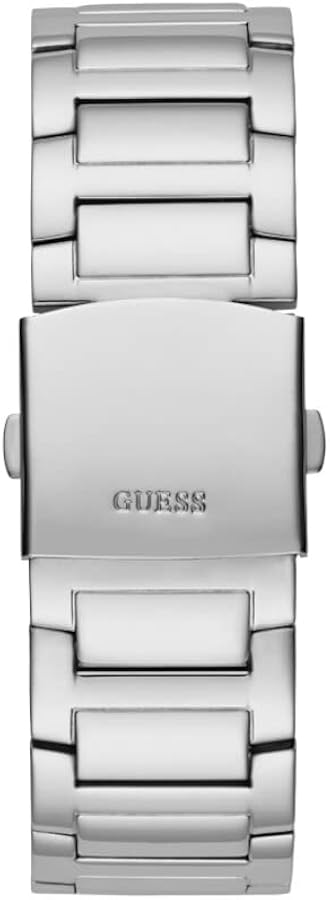  Shop Authentic Guess King Quartz Silver Dial Silver Steel Strap Watch For Men - GW0497G1 - Luxxuri