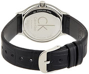  Shop Authentic Calvin Klein Skirt Black Dial Black Leather Strap Watch for Women  - K2U231C1 - Luxxuri