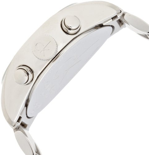  Shop Authentic Calvin Klein Masculine Chronograph White Dial Silver Steel Strap Watch for Men - K2H27126 - Luxxuri