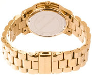  Shop Authentic Michael Kors Runway Quartz Gold Dial Gold Steel Strap Watch For Women - MK5852 - Luxxuri