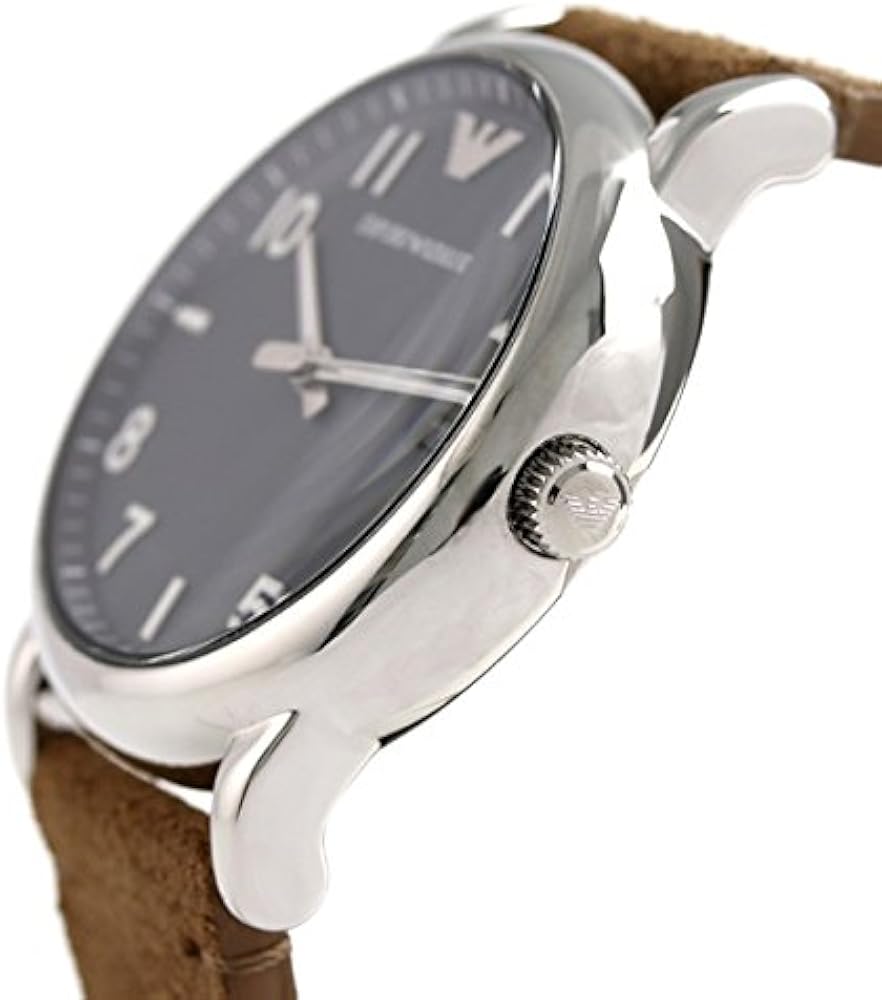  Shop Authentic Emporio Armani Luigi Quartz Gray Dial Brown Leather Strap Watch For Men - AR11070 - Luxxuri