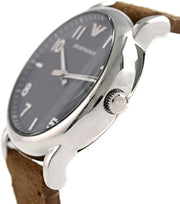  Shop Authentic Emporio Armani Luigi Quartz Gray Dial Brown Leather Strap Watch For Men - AR11070 - Luxxuri