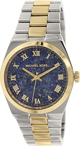  Shop Authentic Michael Kors Channing Blue Dial Two Tone Steel Strap Watch For Women - MK5893 - Luxxuri