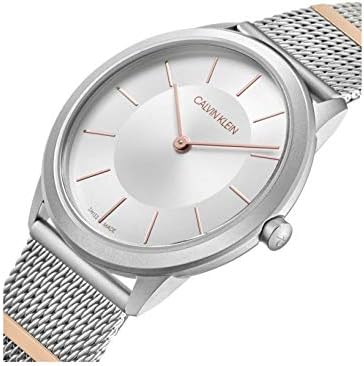  Shop Authentic Calvin Klein Minimal Silver Dial Silver Mesh Strap Watch For Men - K3M521Y6 - Luxxuri