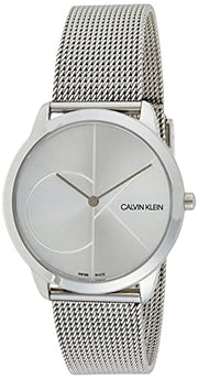  Shop Authentic Calvin Klein Minimal Silver Dial Silver Mesh Bracelet Watch for Women - K3M2212Z - Luxxuri