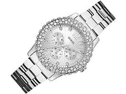 Shop Authentic Guess Dazzler Diamonds Silver Dial Silver Steel Strap Watch for Women - W0335L1 - Luxxuri