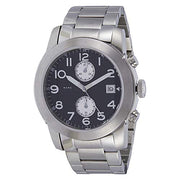  Shop Authentic Marc Jacobs Larry Chronograph Black Dial Silver Steel Strap Watch for Men - MBM5050 - Luxxuri