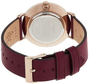 Coach Perry Red Dial Red Leather Strap Watch for Women - 14503852