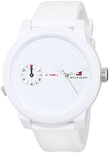  Shop Authentic Tommy Hilfiger Denim White Dial White Rubber Strap Watch for Men - 1791324 - Luxxuri
