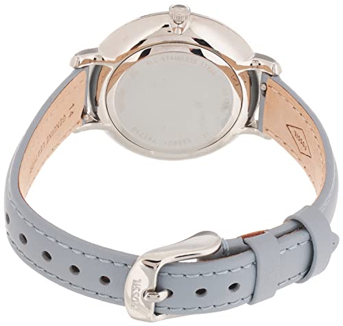  Shop Authentic Fossil Jacqueline White Dial Light Blue Leather Strap Watch for Women - ES3821 - Luxxuri