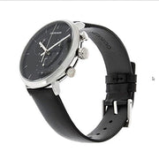  Shop Authentic Calvin Klein High Noon Chronograph Black Dial Black Leather Strap Watch for Men - K8M271C1 - Luxxuri