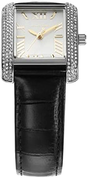  Shop Authentic Michael Kors Emery Three Hand Silver Dial Black Leather Strap Watch For Women - MK4696 - Luxxuri