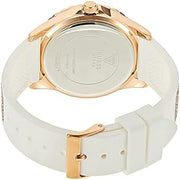  Shop Authentic Guess Swirl Quartz Silver Dial White Rubber Strap Watch For Women - W1096l2 - Luxxuri
