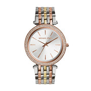  Shop Authentic Michael Kors Darci Silver Dial Two Tone Stainless Steel Strap Watch for Women - MK3203 - Luxxuri
