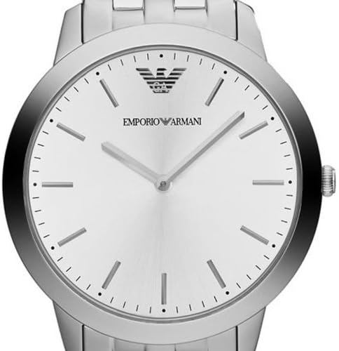  Shop Authentic Emporio Armani Classic Quartz Silver Dial Silver Steel Strap Watch For Men - AR1745 - Luxxuri