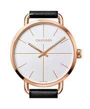 Shop Authentic Calvin Klein Even White Dial Black Leather Strap Watch for Women - K7B216C6 - Luxxuri
