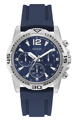  Shop Authentic Guess Commander Blue Dial Blue Rubber Strap Watch for Men - GW0211G1 - Luxxuri