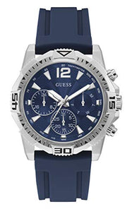  Shop Authentic Guess Commander Blue Dial Blue Rubber Strap Watch for Men - GW0211G1 - Luxxuri
