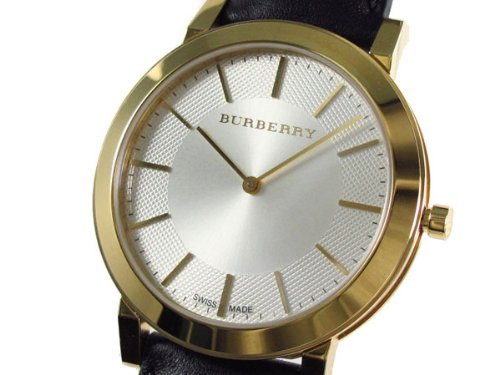  Shop Authentic Burberry The City Gold Dial Black Leather Strap Watch for Men - BU2353 - Luxxuri