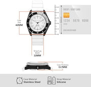  Shop Authentic Michael Kors Maritime Analog White Dial White Silicone Strap Watch for Men - MK9159 - Luxxuri