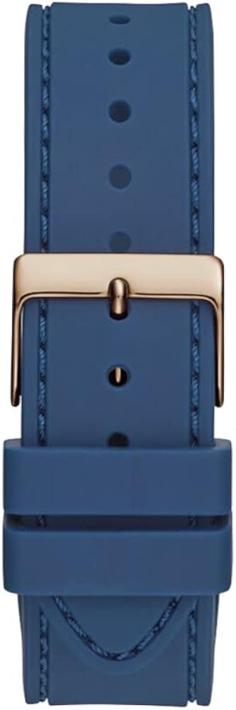  Shop Authentic Guess Multifunction Crystals Rose Gold Dial Blue Rubber Strap Watch For Women - GW0439L4 - Luxxuri