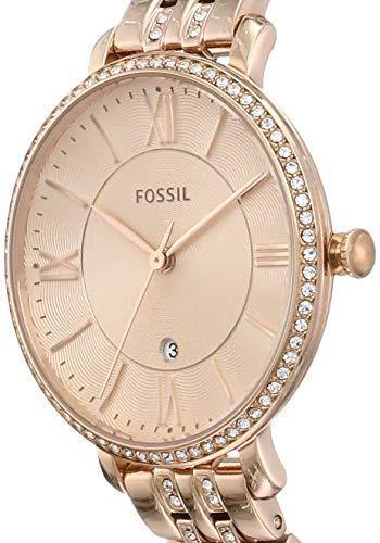  Shop Authentic Fossil Jacqueline Rose Gold Dial Rose Gold Steel Strap Watch for Women - ES3546 - Luxxuri
