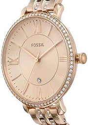  Shop Authentic Fossil Jacqueline Rose Gold Dial Rose Gold Steel Strap Watch for Women - ES3546 - Luxxuri