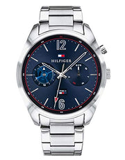  Shop Authentic Tommy Hilfiger Deacan Blue Dial Silver Steel Strap Watch for Men - 1791551 - Luxxuri
