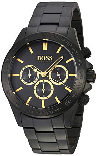  Shop Authentic Hugo Boss Ikon Black Dial Black Steel Strap Watch for Men - 1513278 - Luxxuri