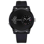  Shop Authentic Tommy Hilfiger Denim Black Dial Black Rubber Strap Watch for Men - 1791555 - Luxxuri